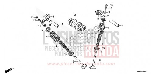 ARBRE A CAMES/SOUPAPE XR125LEKJ de 2018